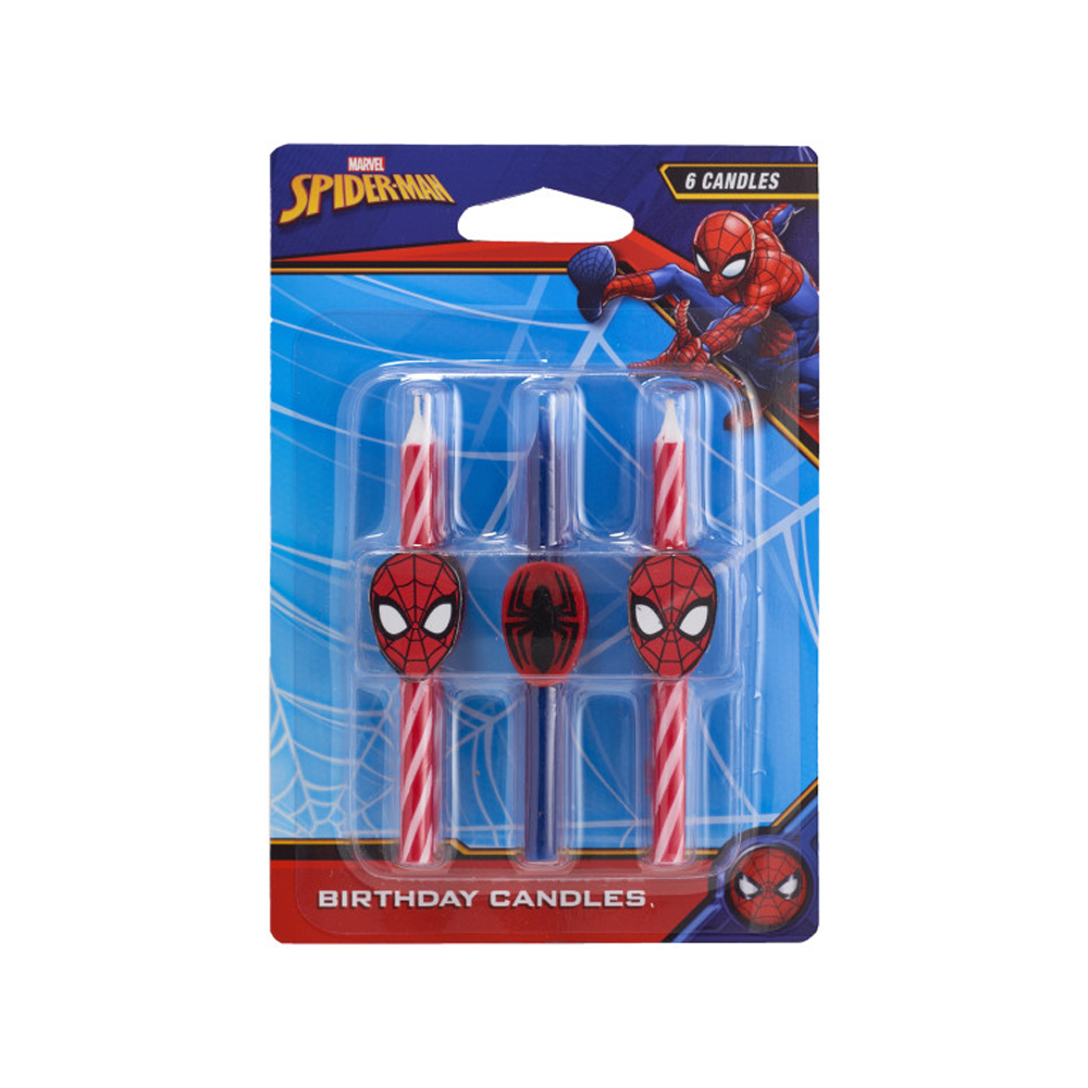 Marvel's 'Spider Man' Candles, Pack of 6