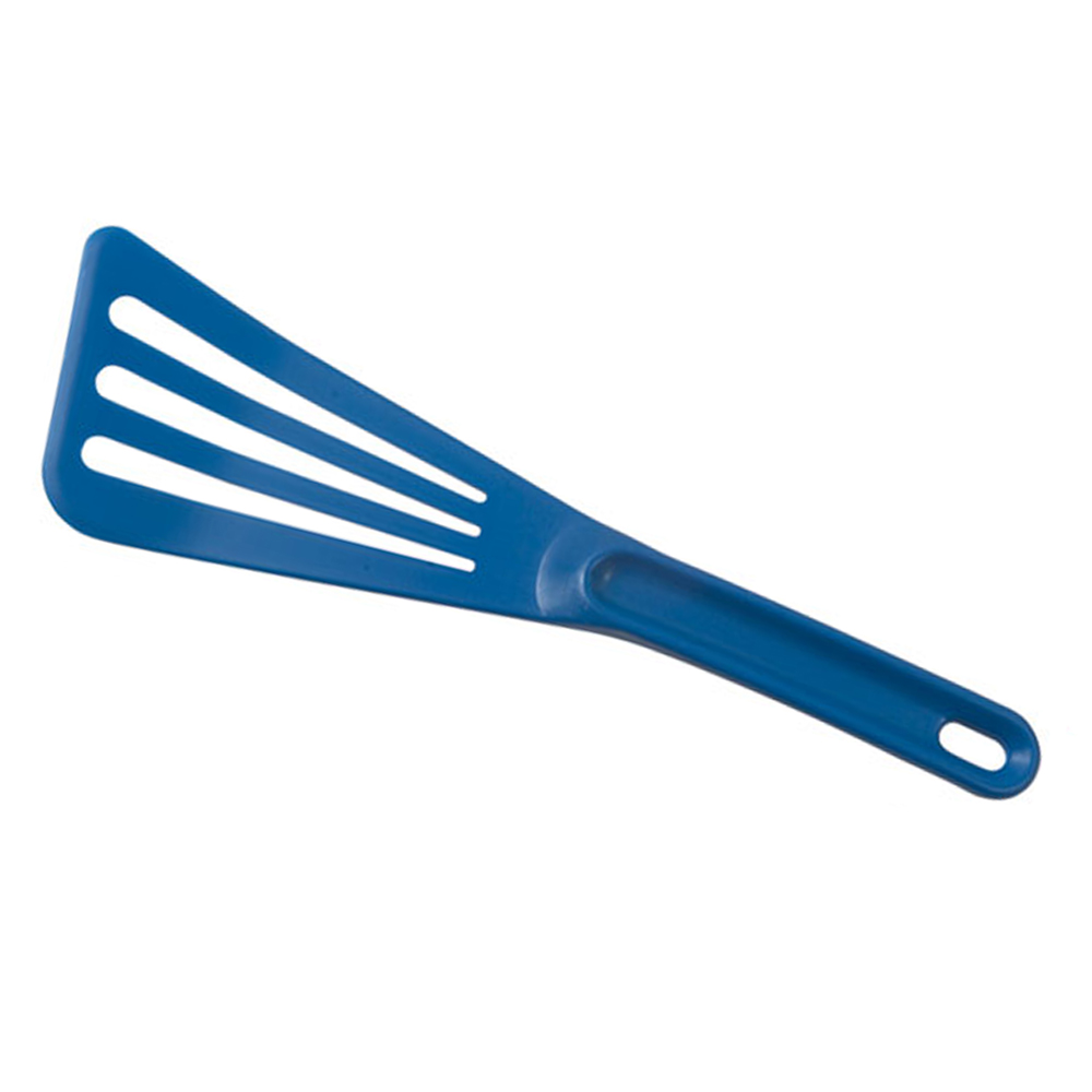 Matfer 12" Slotted Blue Pelton Spatula