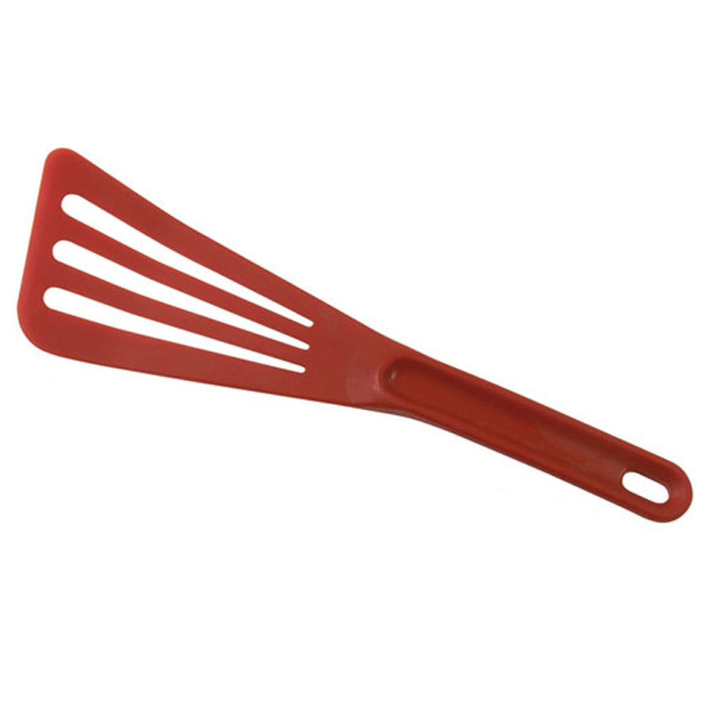 Matfer 12" Slotted Red Pelton Spatula 