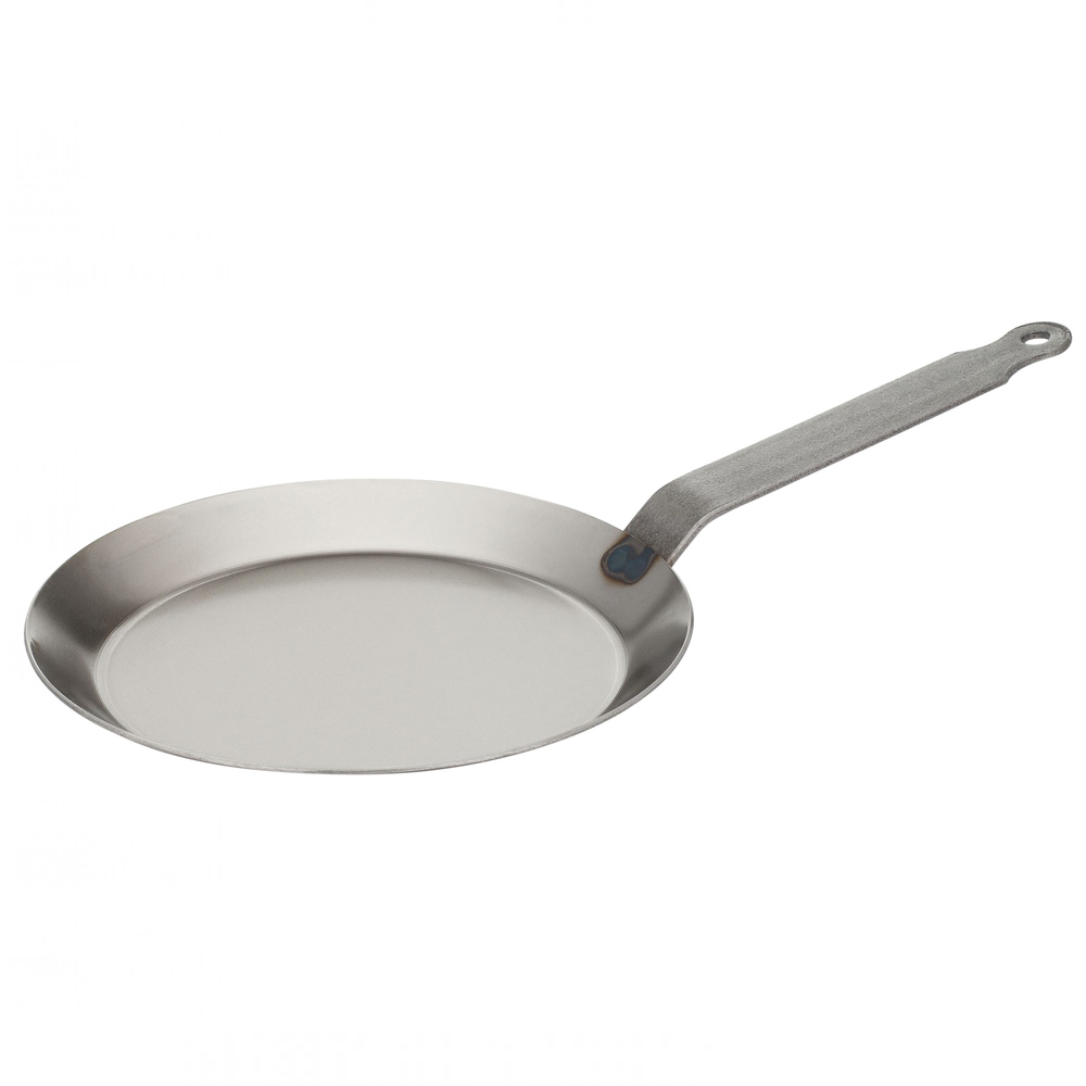 Matfer Bourgeat Black Carbon Steel Crepe Pan, 9-1/2" Outer Dia., Used Good Condition