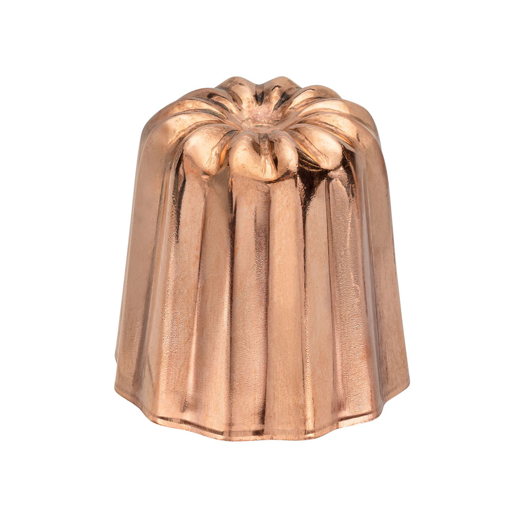 Matfer Cannele Mold Copper Exterior, 1-3/4