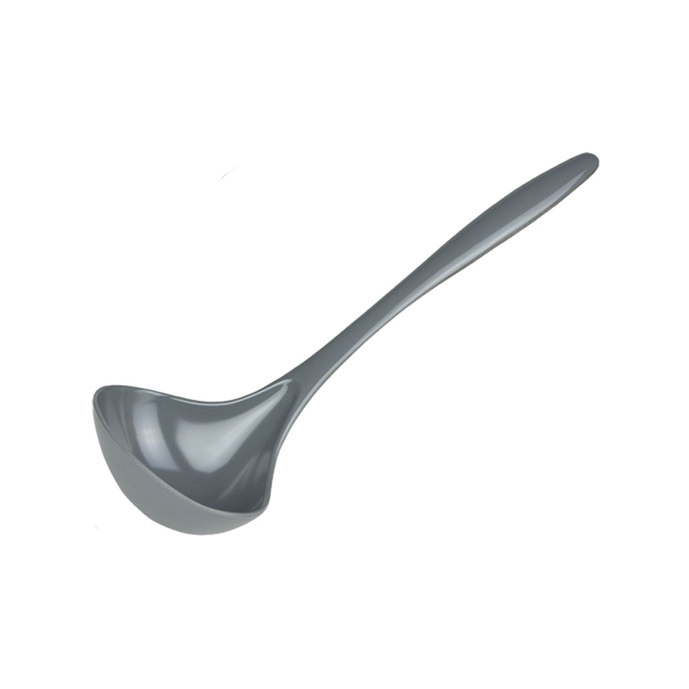 Melamine Food Ladle, 11" Overall Length, Gray