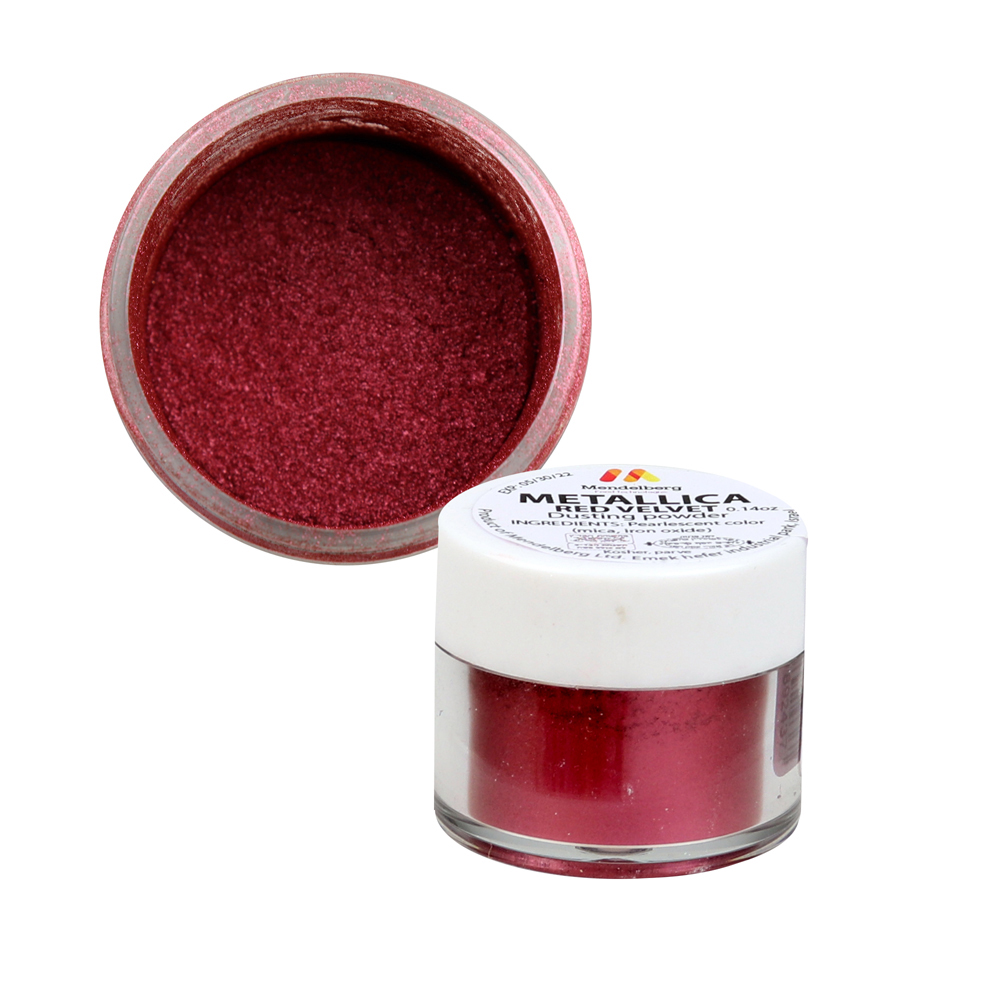 Mendelberg Red Velvet Metallic Dusting Powder, 4 Grams