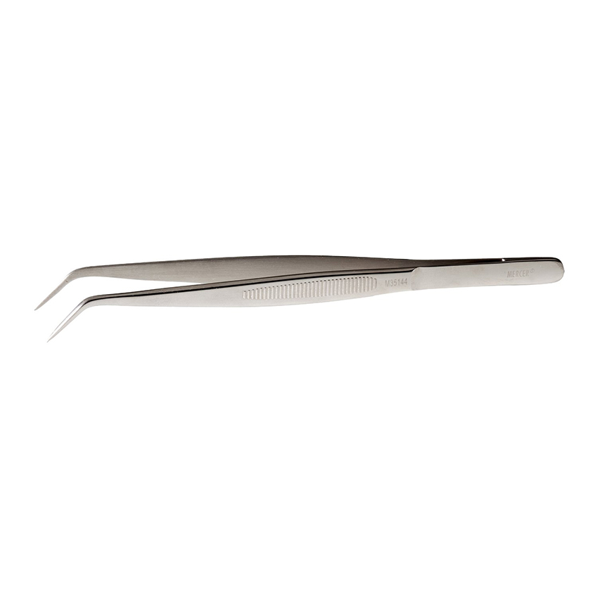 Mercer Culinary M35144 Precision Tongs, Curved Tip w/ Fine Point, 6-1/8" 