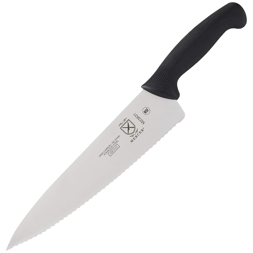 Mercer Culinary Millennia Wavy Edge Chef's Knife, 10" Blade