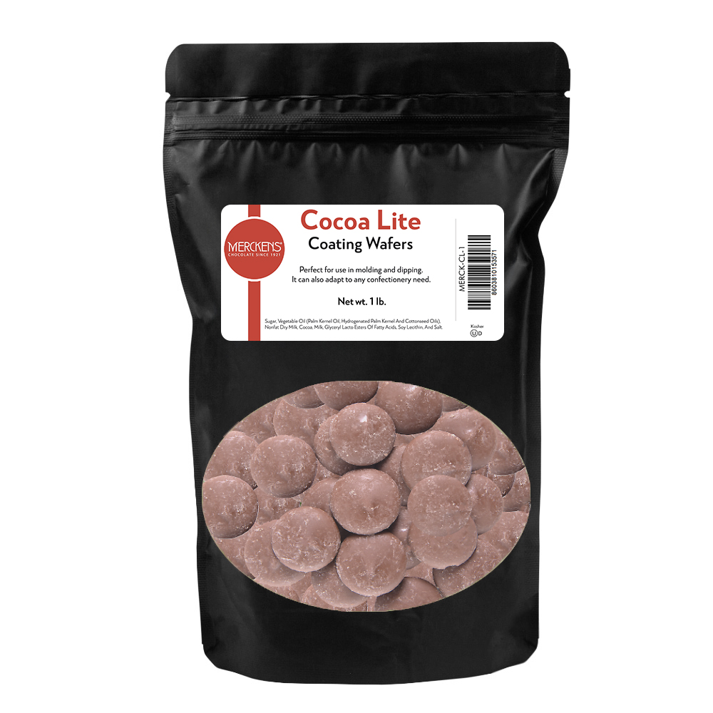 Merckens Cocoa Lite Coating Wafers, 1 Lb.