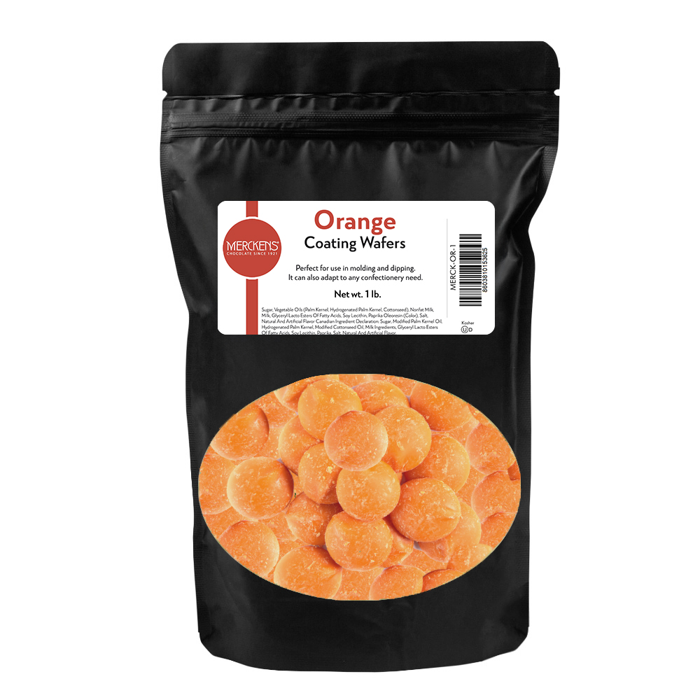 Merckens Orange Coating Wafers, 1 lb.