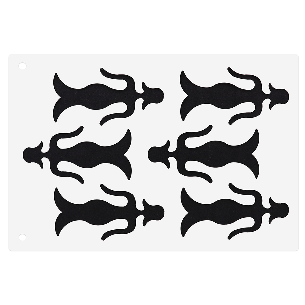 Mermaid Tuile Template, 5-3/4
