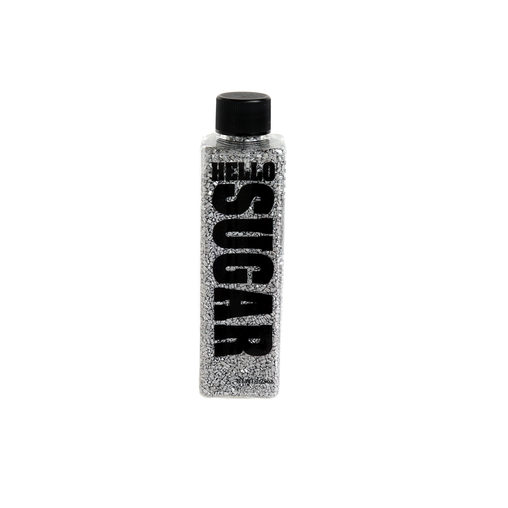 Metallic Silver Sugar Crystals, oz