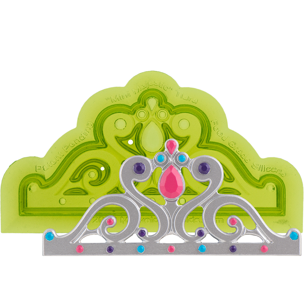 Mini-Majestic-Tiara Silicone Fondant Mold by Marvelous Molds