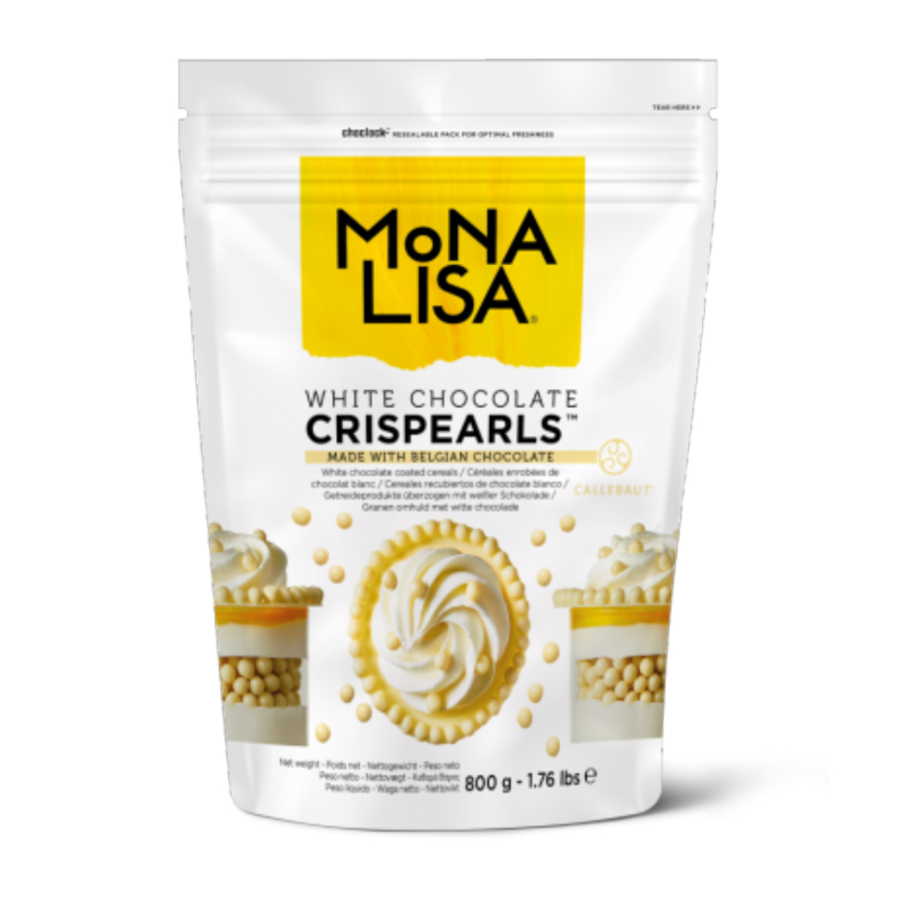 Mona Lisa White Chocolate Crispearls, 1.76 Lbs.