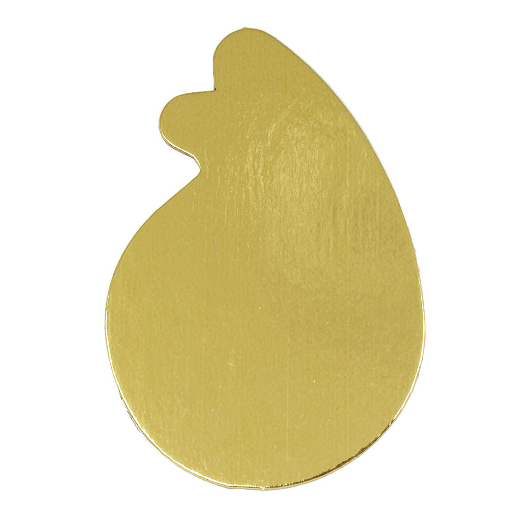 Mono-Boards Gold Teardrop with Tab - Pack of 25