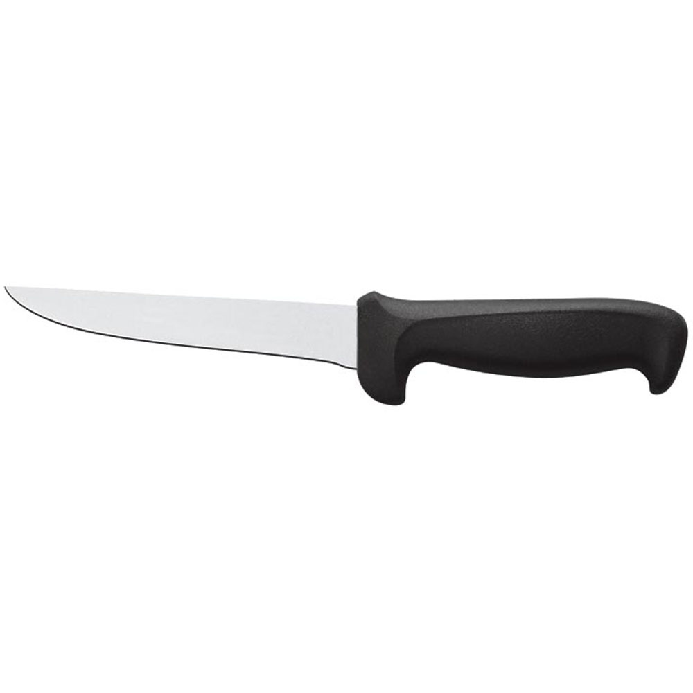 Mundial Black Boning Knife 6-1/4" Wide Stiff Blade 
