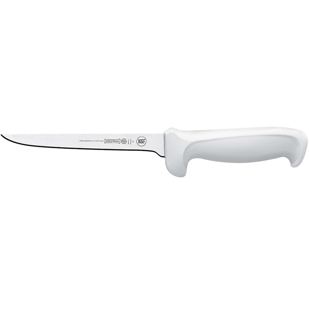 Mundial White Boning Knife 6" Narrow Stiff Blade, Poly Handle