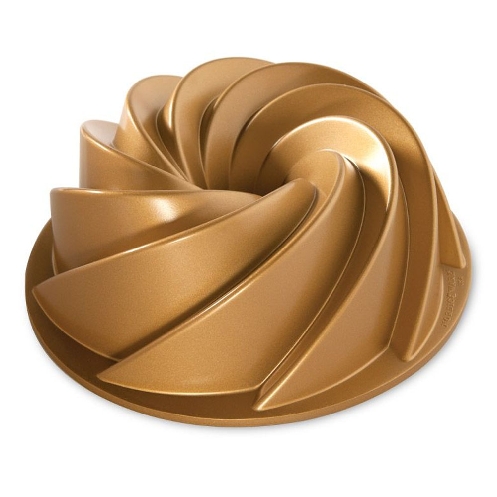 Nordic Ware 80677 Gold Heritage Bundt Pan, 10 Cup