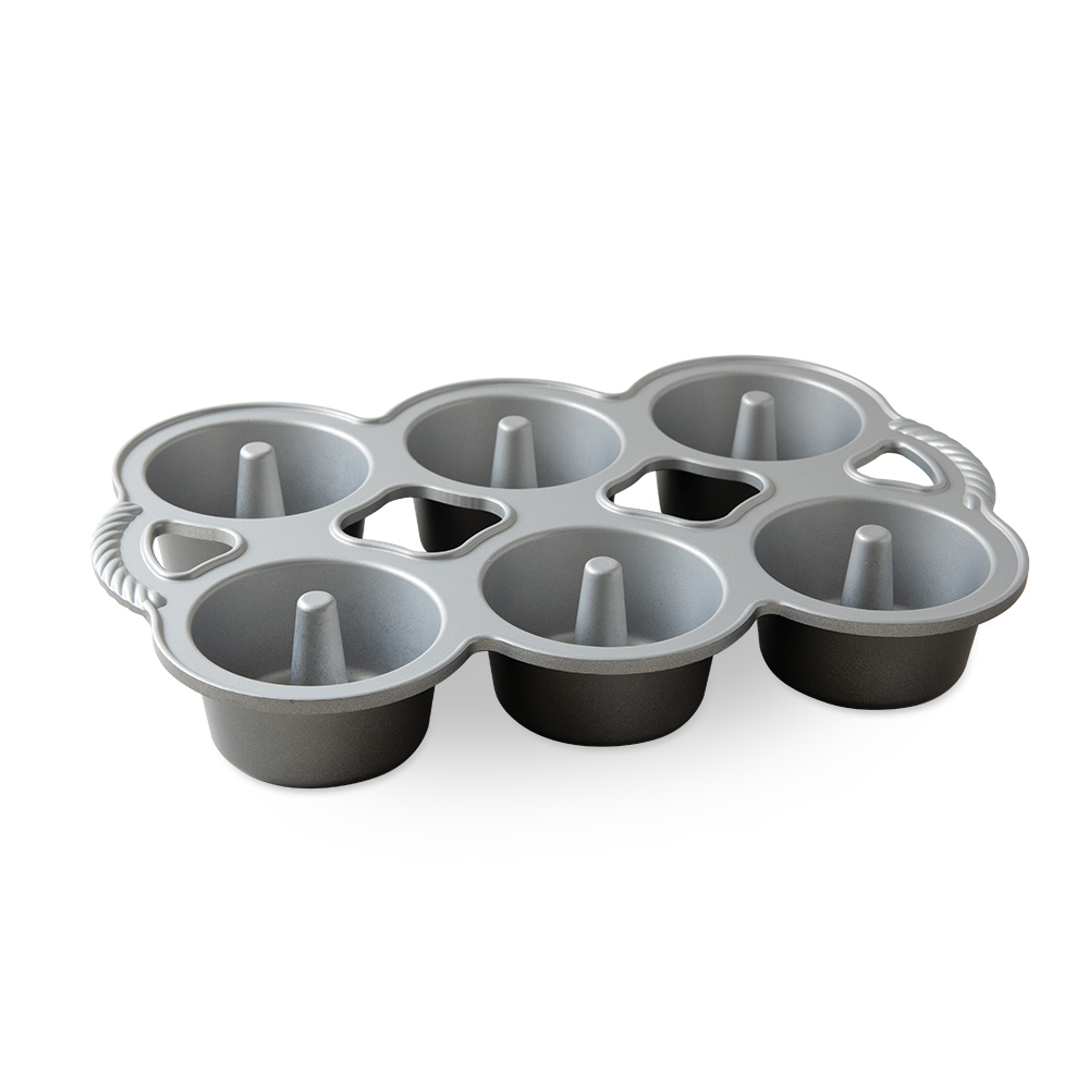 Nordic Ware Mini Angel Food Cakes Pan, 6 Cavities
