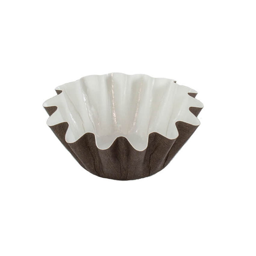 Novacart Small Brioche Floret Disposable Baking Cup, 1-3/4" Bottom Dia, 3" Top Dia. x 1-1/4" High, Pack of 50