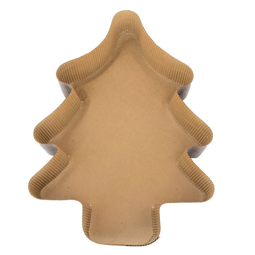 Novacart Christmas Tree Paper Baking Mold, 12 1/4" x 9 1/2" x 2-3/8" High, Pack of 10