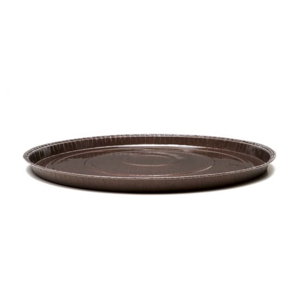 Novacart Ecos Poly-Coated Round Paper Baking Mold, 15" Dia. x 5/8" High - Case of 280