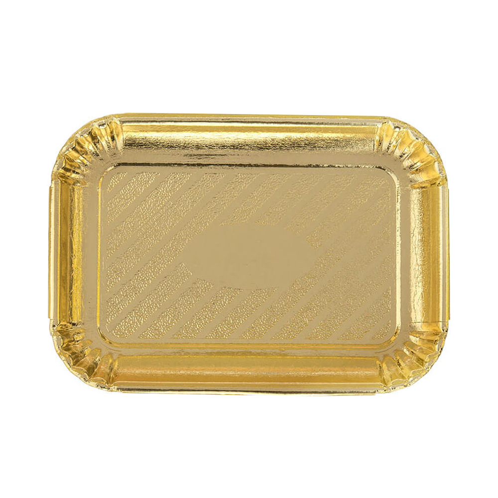 Novacart Gold Pastry & Cake Tray 9-3/8" x 13-5/16," V9L23105 - Case of 200