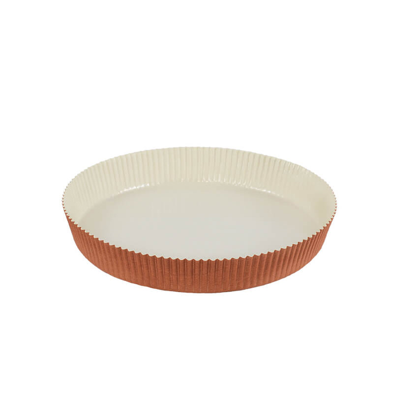 Novacart Optima Round Disposable Baking Mold 7-1/2" Bottom Diameter x 1-1/8" High - Case of 540