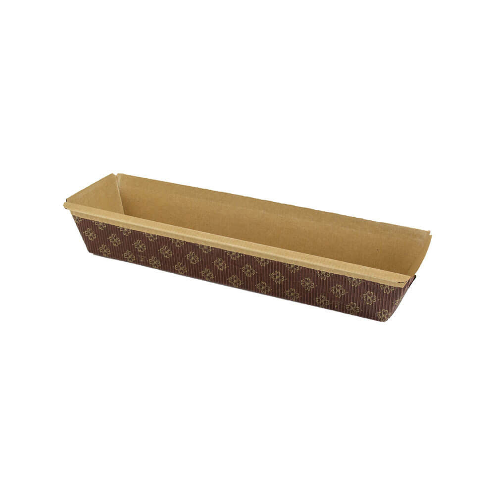 Novacart Paper Disposable Loaf Baking Mold 10.25" x 2-5/8" x 2-3/16" High - Case of 1000