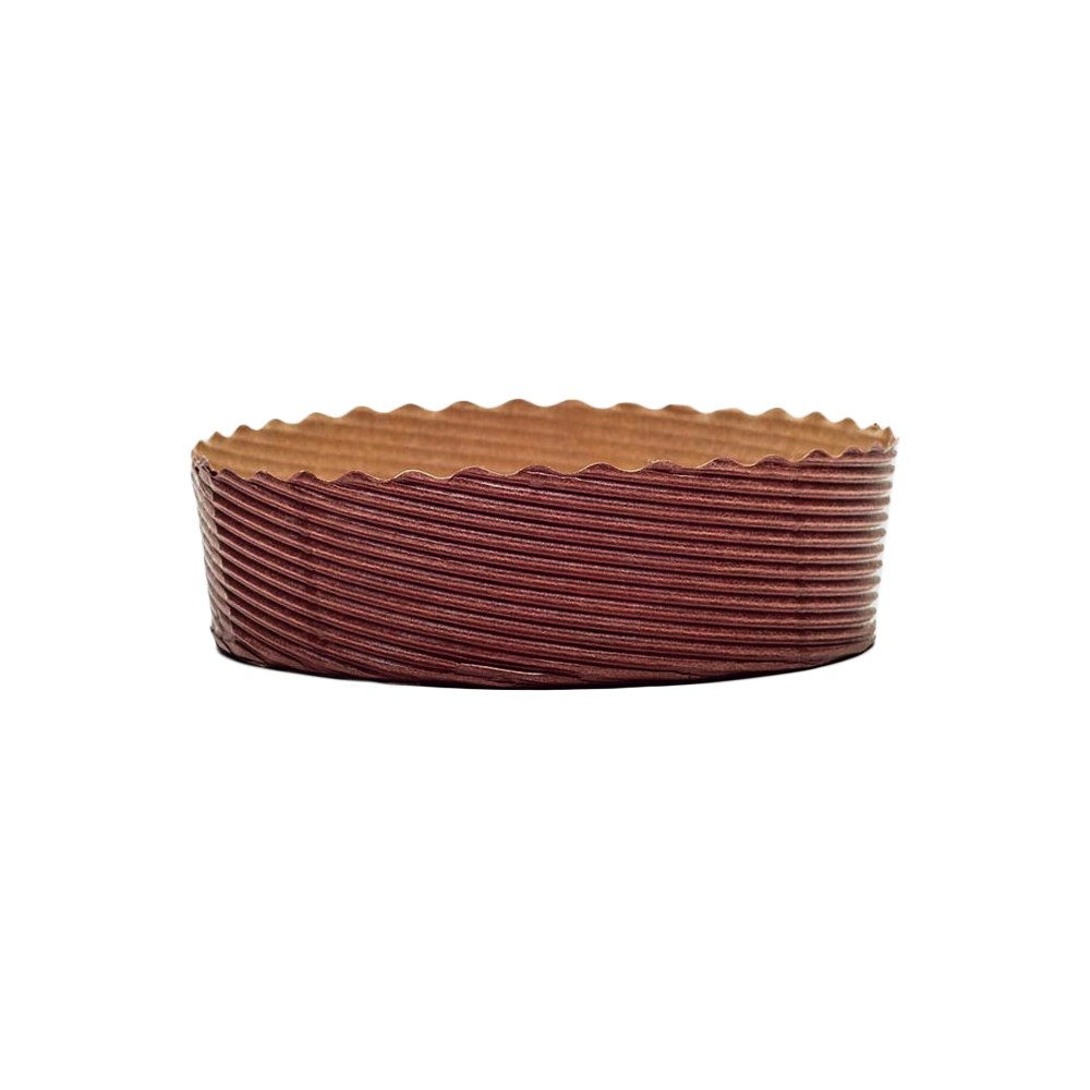 Novacart Round Brown Paper Baking Mold, 4" x 1-1/4" - Pack of 20