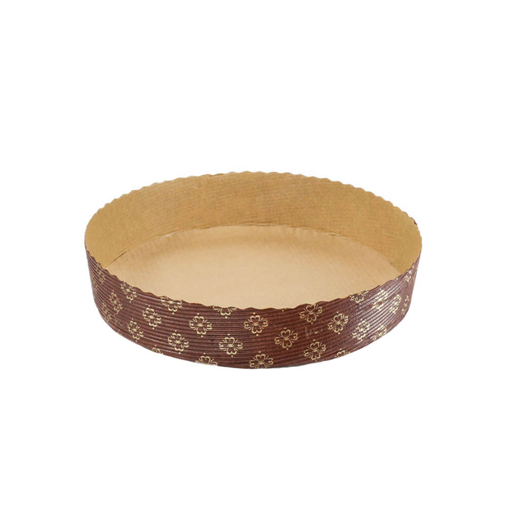 Novacart Tortina Round Disposable Paper Baking Mold, 7-1/4" Diameter x 1-3/8" High, Pack of 12