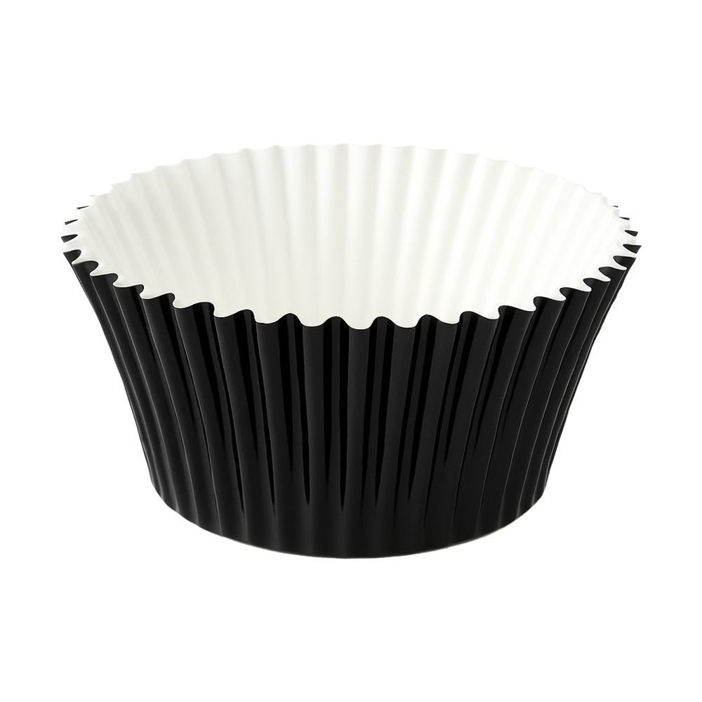 O'Creme Black Foil Cupcake Liner, 2" Diameter - Pack of 500