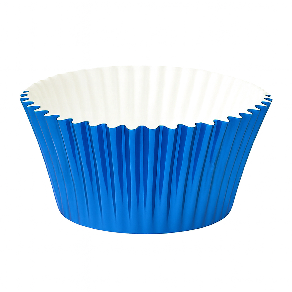 O'Creme Blue Foil Cupcake Liners, 2" Diameter - Pack of 500