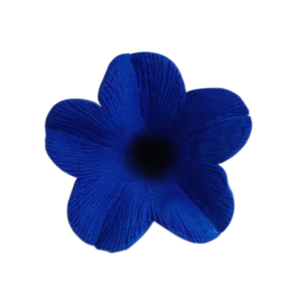 O'Creme Blue Petunia Gumpaste Flowers, Pack of 6