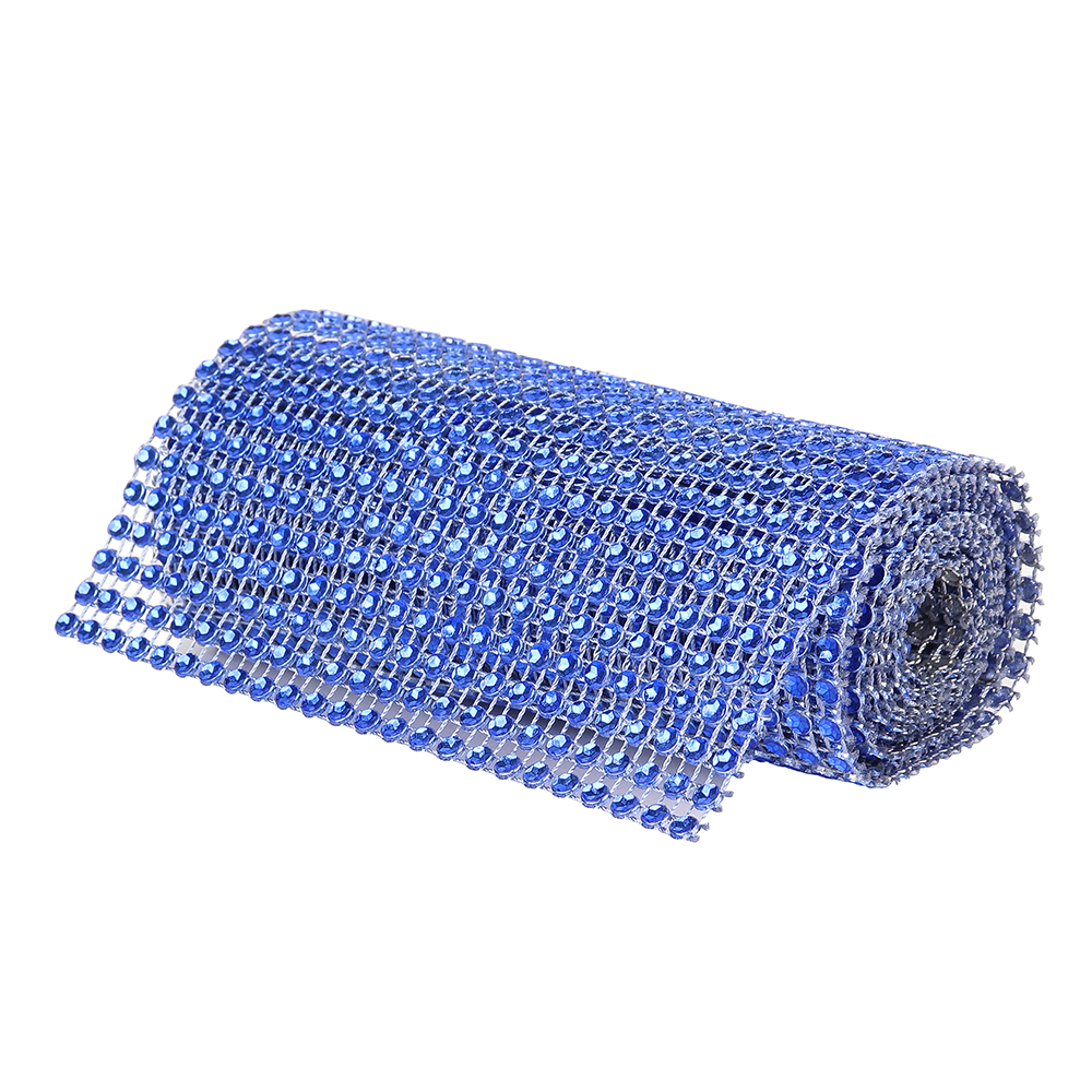 O'Creme Blue Rhinestone Wrap, 4-1/2" x 1 Yard