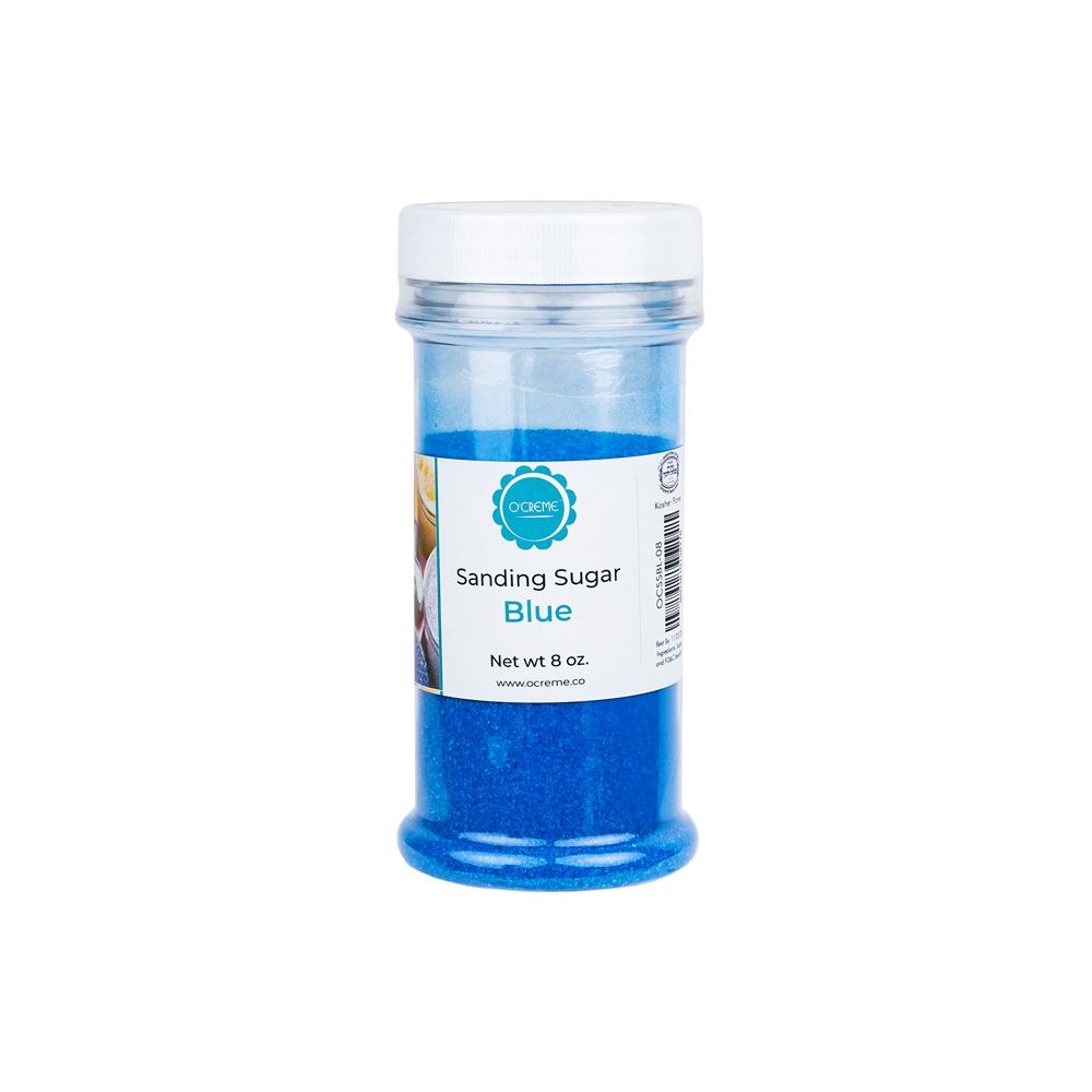 O'Creme Blue Sanding Sugar, oz