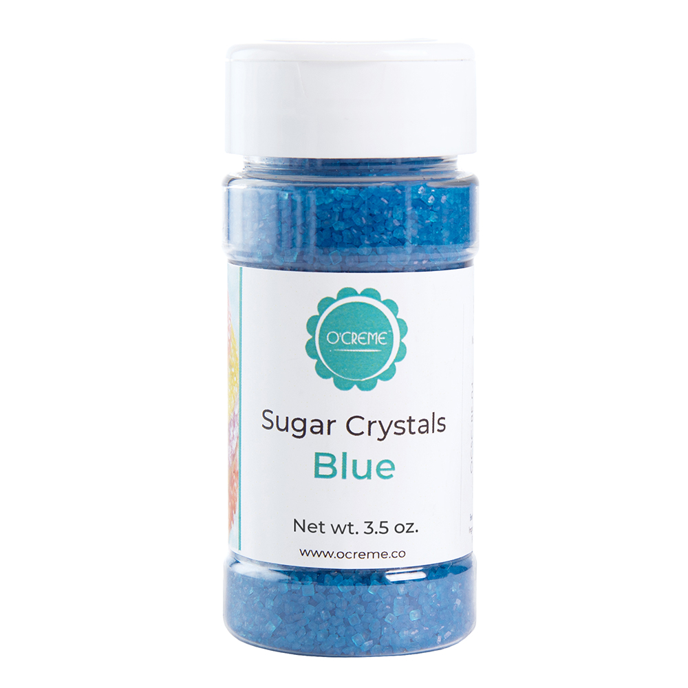 O'Creme Blue Sugar Crystals, 3.5 oz.