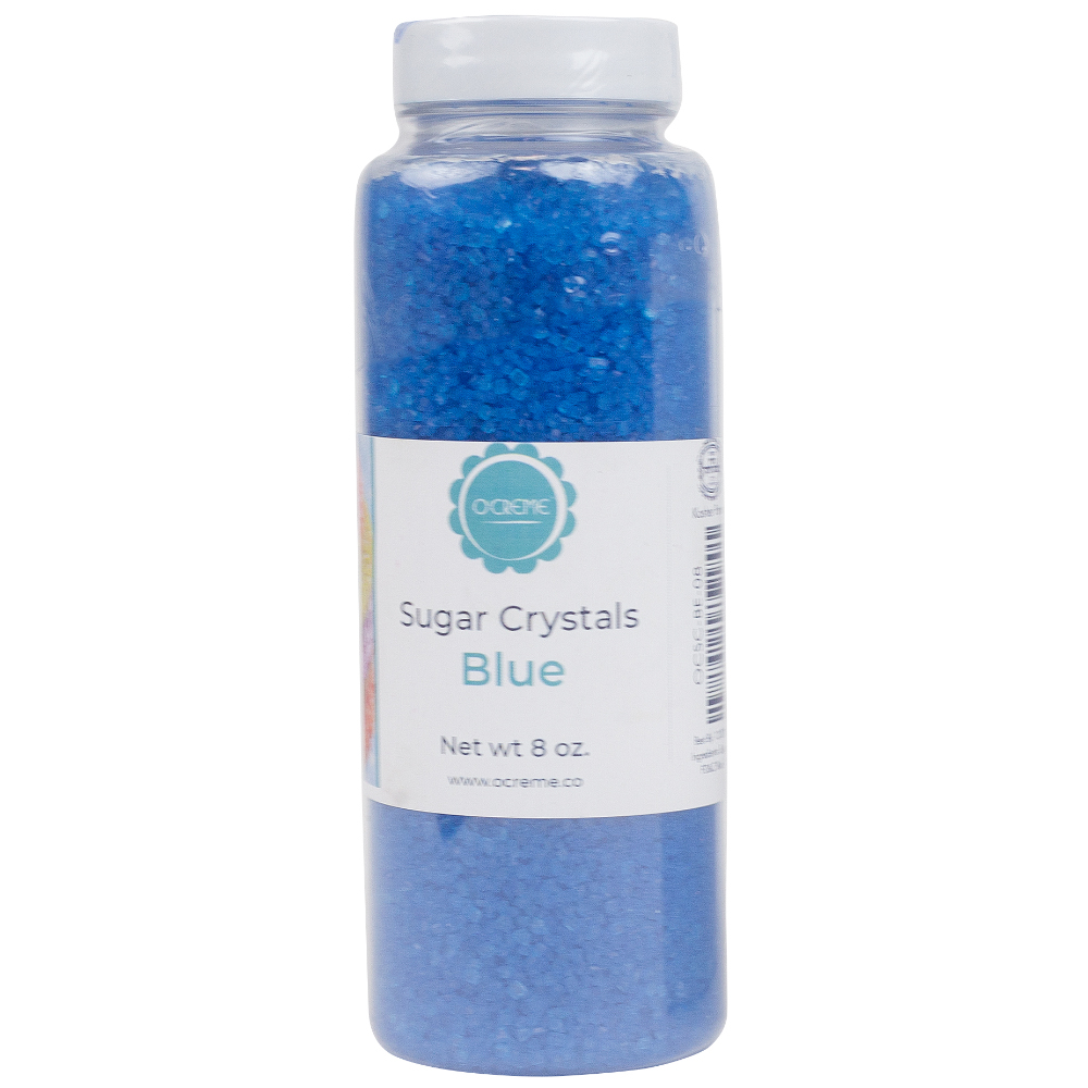 O'Creme Blue Sugar Crystals, 8 oz.