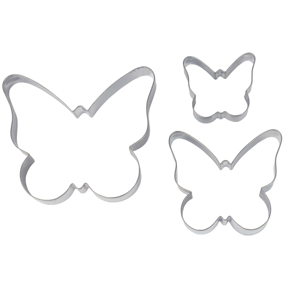 O'Creme Butterfly Cookie Cutters, Set of 3