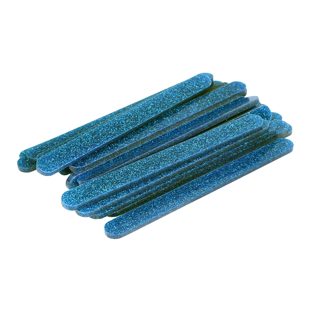 O'Creme Cakesicle Popsicle Blue Glitter Acrylic Sticks, 4.5" - Pack of 50