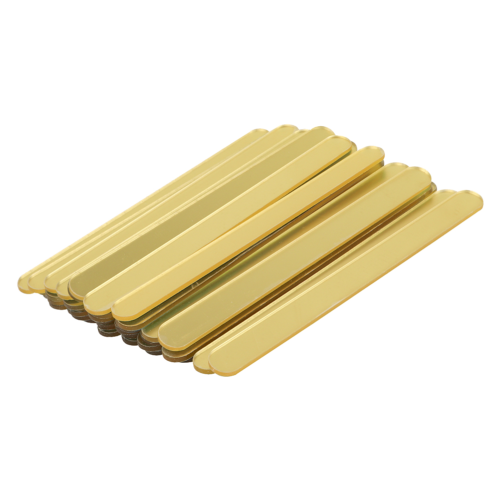 O'Creme Cakesicle Popsicle Gold Acrylic Sticks, 4.5" - Pack of 50