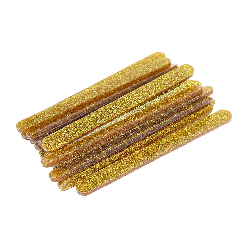 O'Creme Cakesicle Popsicle Yellow Gold Glitter Acrylic Sticks, 4.5" - Pack of 50