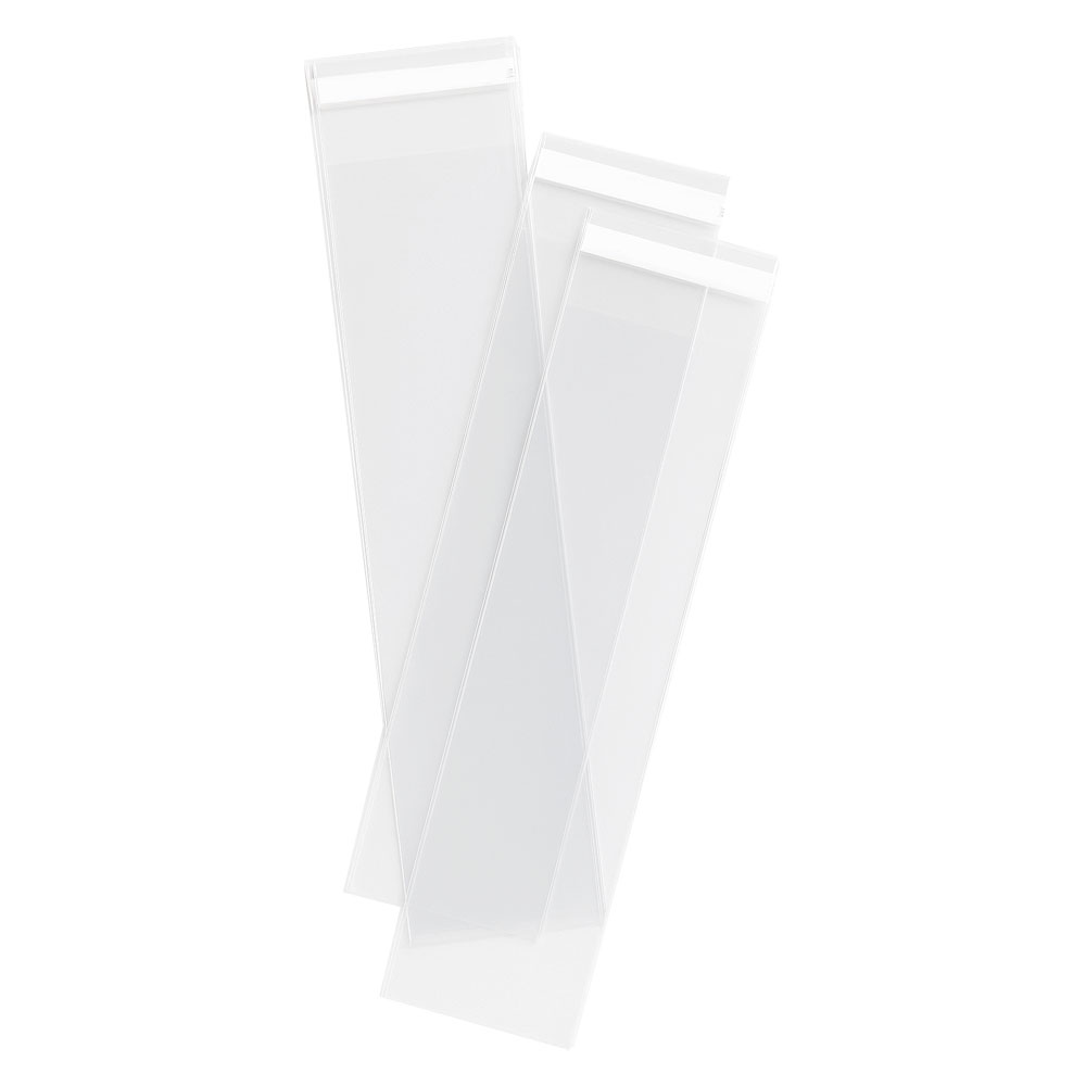 O'Creme Cellophane Bag with Seal, 2.5" x 8" - Pack of 100