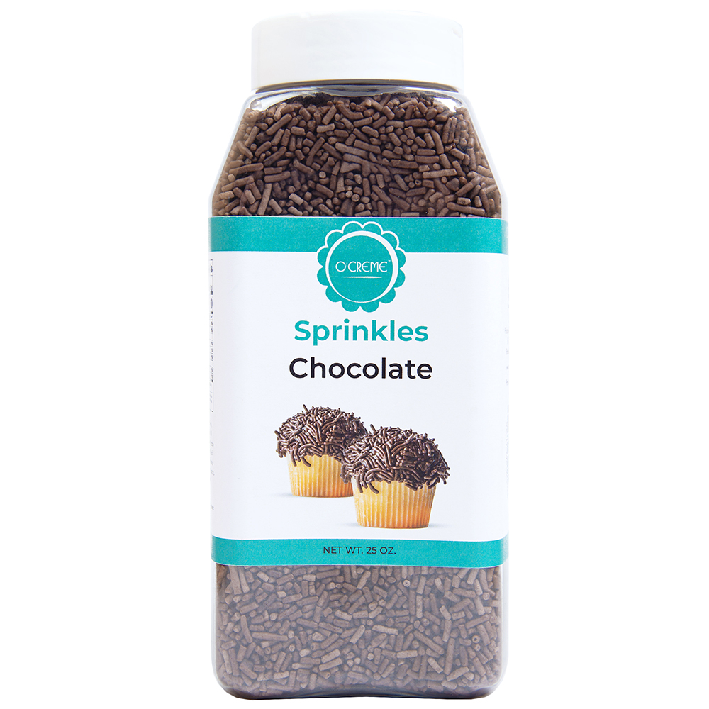 O'Creme Chocolate Sprinkles, 25 oz.