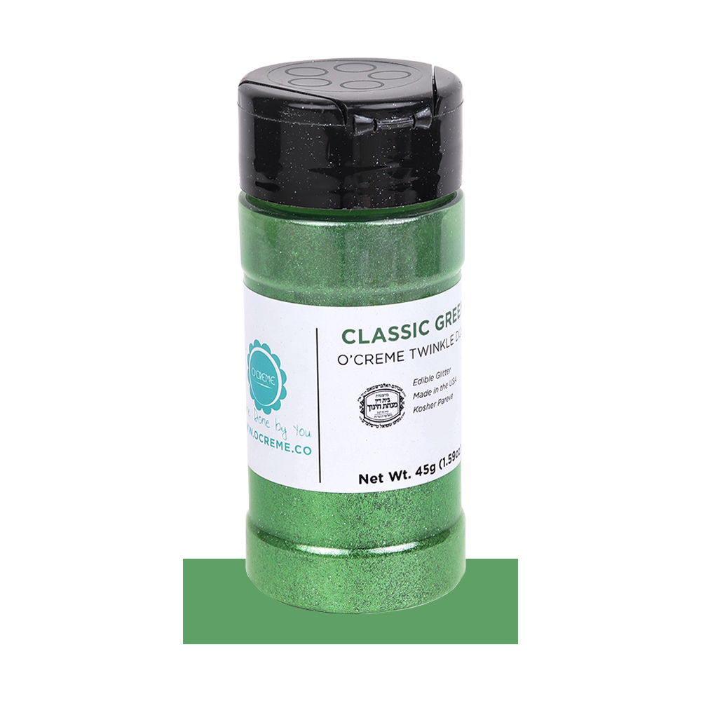 O'Creme Classic Green Twinkle Dust,  45 gr.