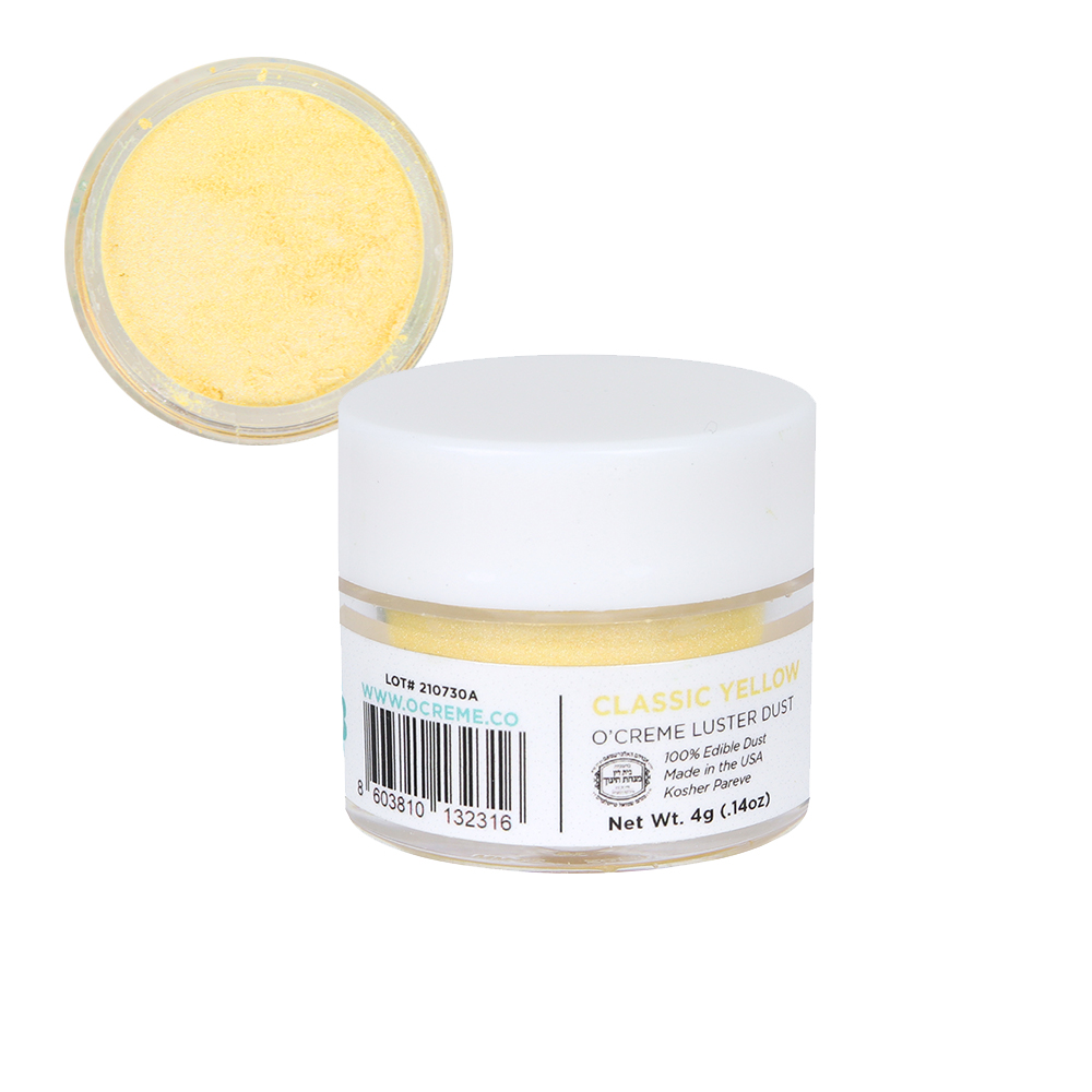 O'Creme Classic Yellow Luster Dust, 4 gr.