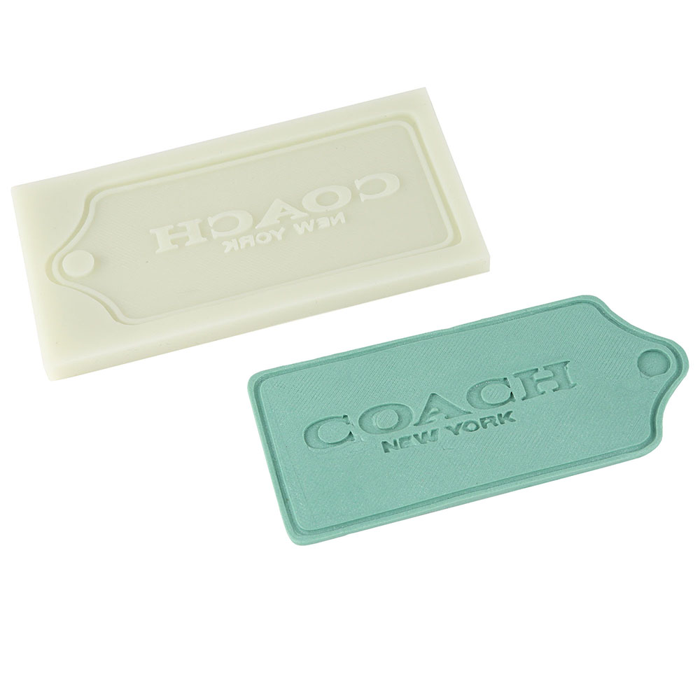 O'creme Coach Tag Silicone Mold Fashion Fondant Molds O'creme Coach Tag Silicone Mold Fashion Fondant Molds