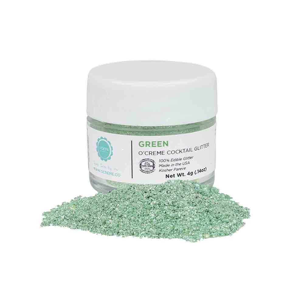 O'Creme Cocktail Glitter, 4 gr. - Green