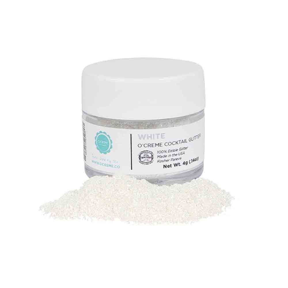 O'Creme Cocktail Glitter, 4 gr. - White