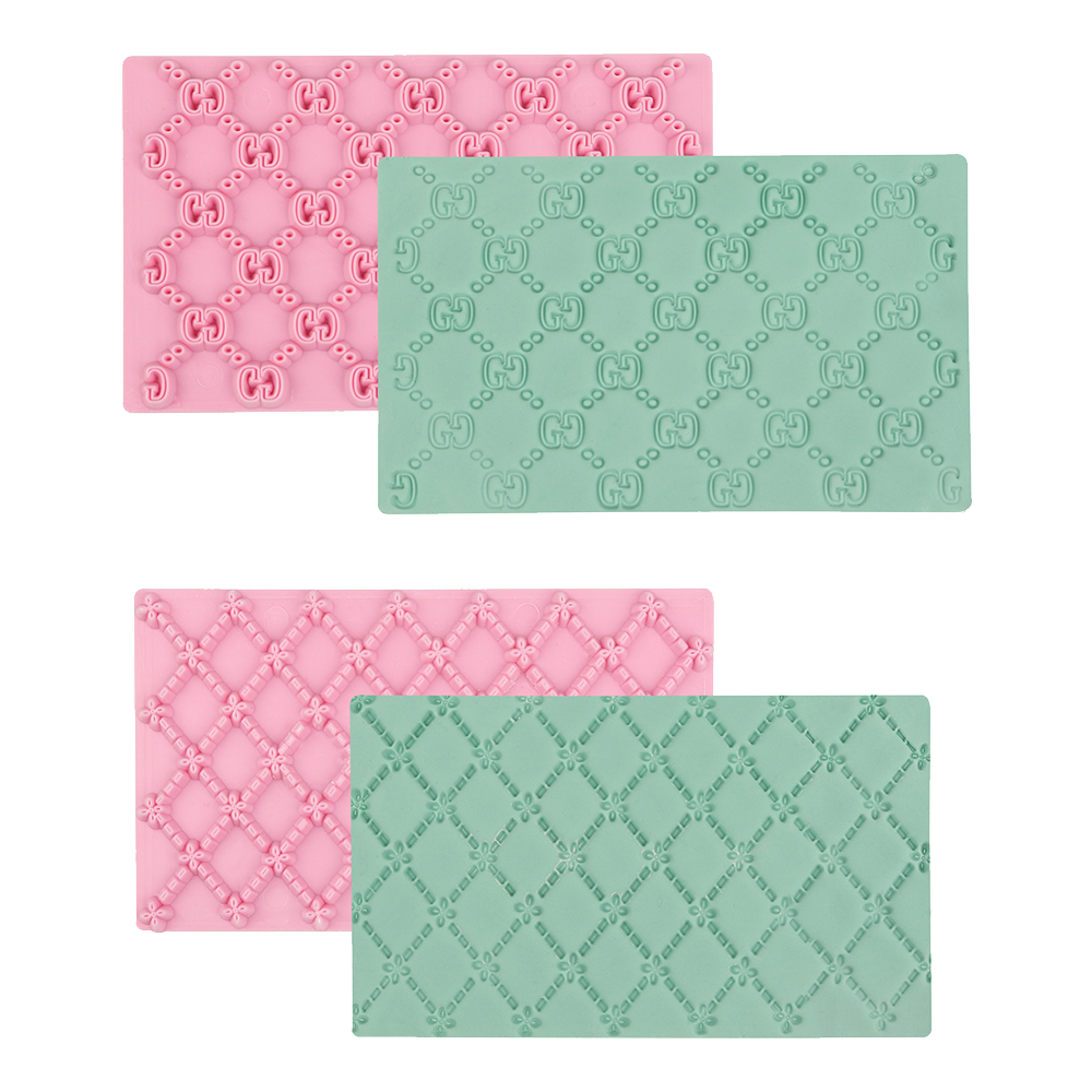 O'Creme Designer Cutter Gucci Stencils - Set of 2