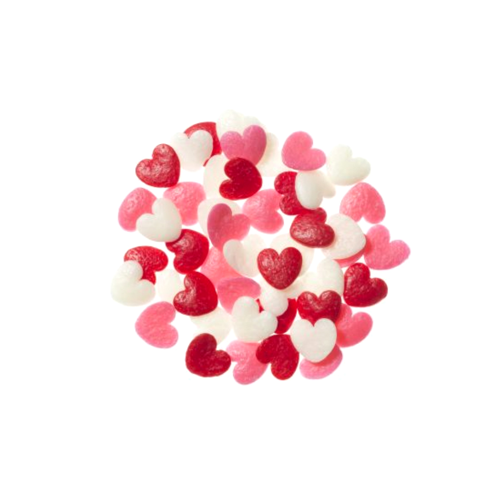 O'Creme Edible Confetti Heart Mix, 10 Lbs.