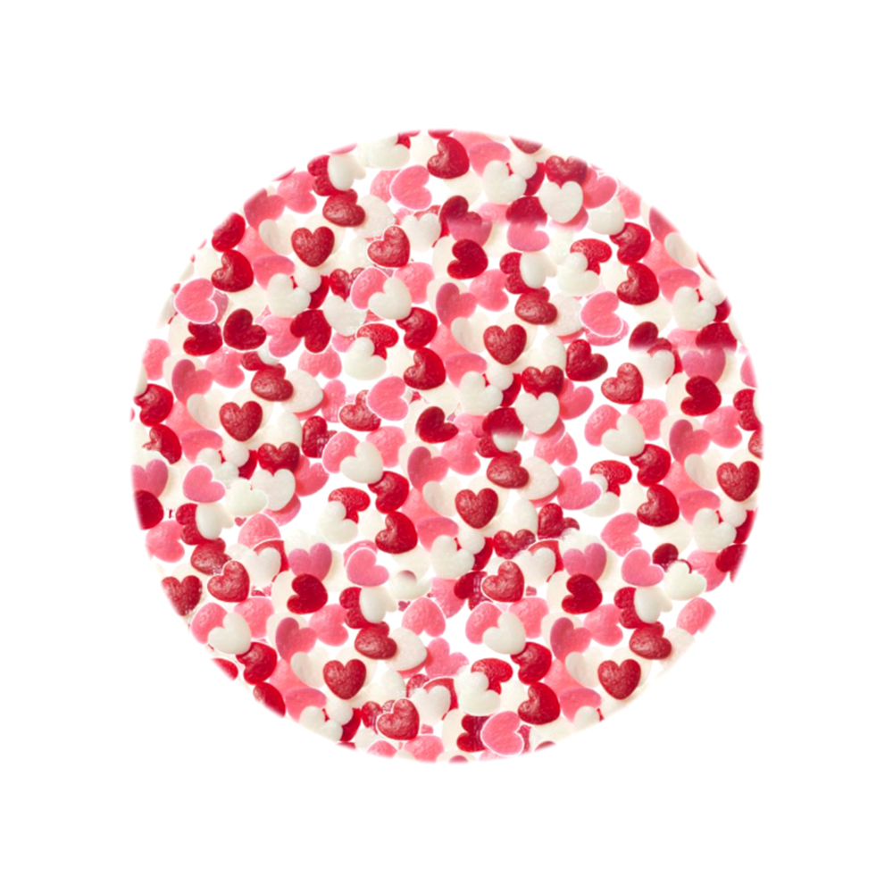 O'Creme Edible Confetti Mini Heart Mix, lbs