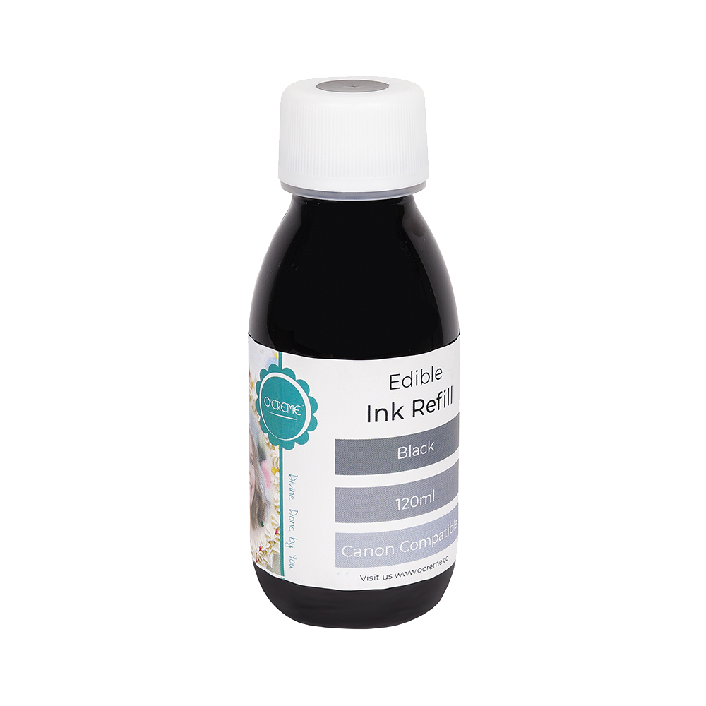 O'Creme Edible Ink Cartridge Refill, 120ml, Black